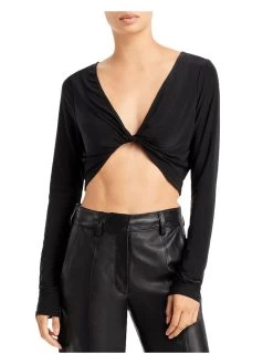 Flash Sale 😍 WAYF Tegan 👩 Womens Cut-Out Twist Cropped 😀