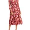Hot Sale ❤️ WAYF 👩 Womens Floral Surplice Shift 👗 Dress 👏