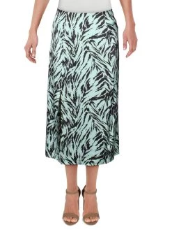 Top 10 👏 WAYF Altamont 👩 Womens Tiger Print A-Line Midi 👗 Skirt 🔥