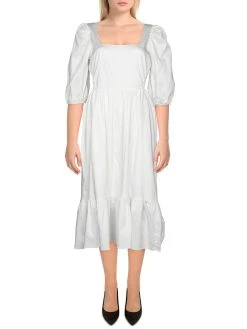 Cheap 🛒 WAYF Mockingbird 👩 Womens Square Neck Cut-Out Cocktail 👗 Dress ✨