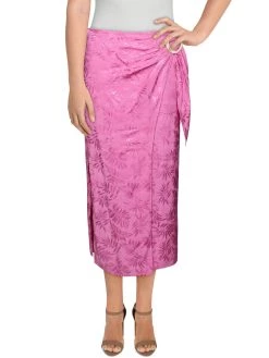 New 🌟 WAYF 👩 Womens Printed Sheer Wrap 👗 Skirt ❤️