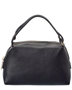Budget ⌛ women Italian Leather Top Handle Crossbody 👍
