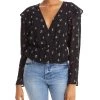 Flash Sale 💯 WAYF 👩 Womens Floral Surplice Peplum Top 🔥