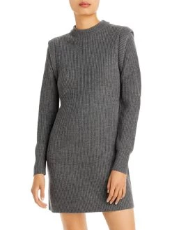 Outlet ✨ WAYF Lombard 👩 Womens Mockneck Knit Sweaterdress 👏