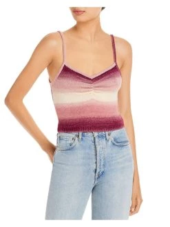 New 🤩 WAYF Natalie 👩 Womens Knit Stripe Camisole Top 🔥