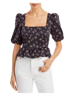 Deals ๐ WAYF Juliet ๐ฉ Womens Floral Open Back Pullover Top ๐ฏ
