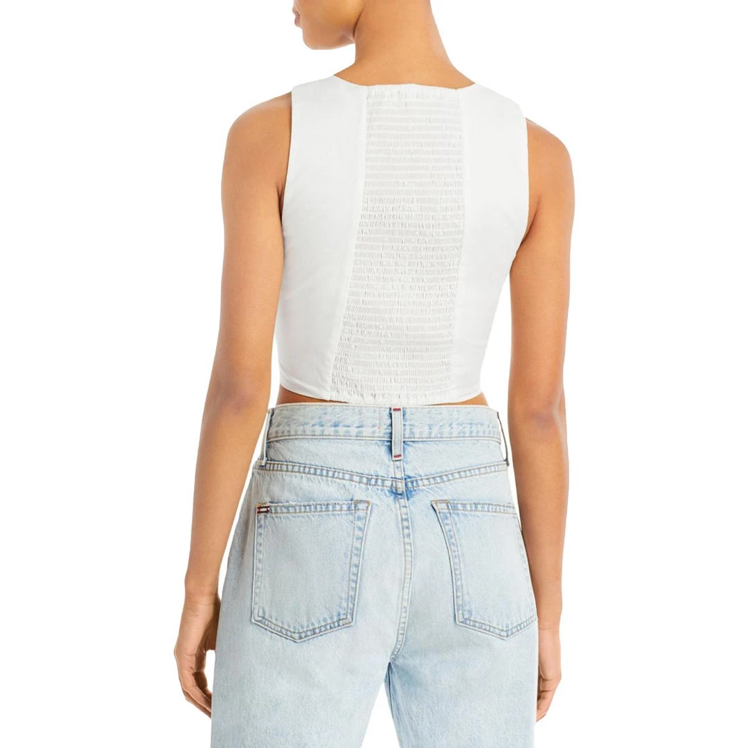 Hot Sale 😀 WAYF Amberly 👩 Womens Square Neck Short Crop Top 😉 2 Hot Sale 😀 WAYF Amberly 👩 Womens Square Neck Short Crop Top 😉 - Image 2