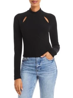 Cheapest 🎁 WAYF Cissy 👩 Womens Cut-Out Mock Neck Pullover Sweater 😉