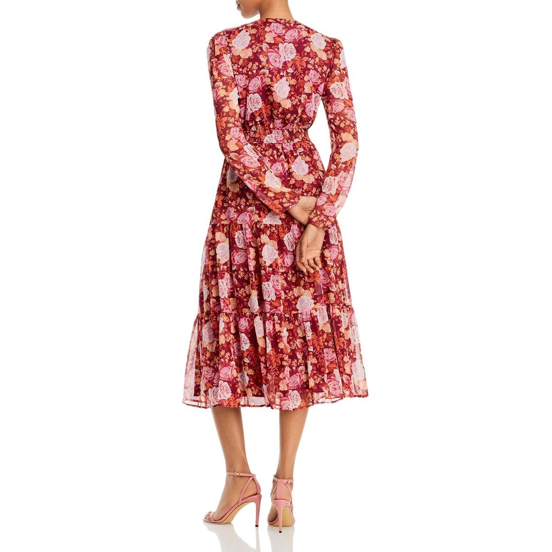 Hot Sale ❤️ WAYF 👩 Womens Floral Surplice Shift 👗 Dress 👏 2 Hot Sale ❤️ WAYF 👩 Womens Floral Surplice Shift 👗 Dress 👏 - Image 2