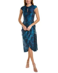 Top 10 🔥 women Kay Unger Massima Midi 👗 Dress 😍