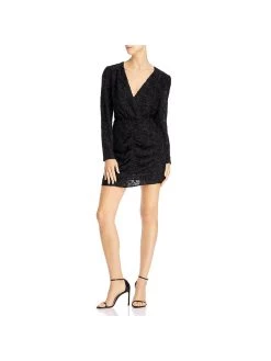 Buy 🥰 WAYF Rae 👩 Womens Puff Sleeve Rouched Mini 👗 Dress ⌛