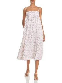 Coupon 🔥 WAYF Nella 👩 Womens Printed Midi Shift 👗 Dress 🛒