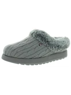 Cheapest ✔️ BOBS From Skechers Keepsakes Ice Angel 👩 Womens Cable Knit Faux Fur Clogs 🌟